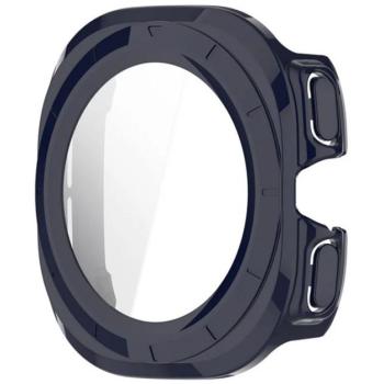 Műanyag keret (BUMPER, ütésállóság + kijelzővédő üveg) SÖTÉTKÉK Samsung Galaxy Watch Ultra eSIM 47mm (SM-L705) kép