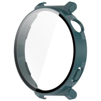 Műanyag keret (BUMPER, ütésállóság + kijelzővédő üveg) SÖTÉTZÖLD Huawei Watch GT 5 Pro 42mm kép
