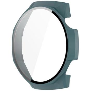 Műanyag keret (BUMPER, ütésállóság + kijelzővédő üveg) SÖTÉTZÖLD Huawei Watch GT 5 Pro 46mm kép