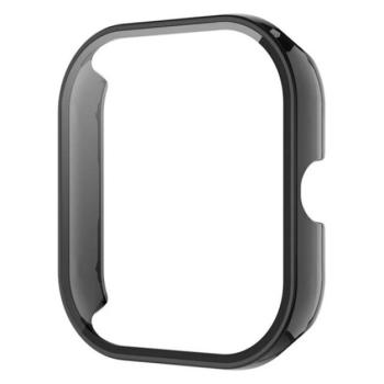 Műanyag keret (ütésálló + kijelzővédő üveg) FEKETE Xiaomi Redmi Watch 4 kép