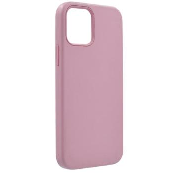 Műanyag telefonvédő (bőr hatású bevonat, mikrofiber plüss belső, kamera védelem) RÓZSASZÍN Apple iPhone 12 Pro Max kép