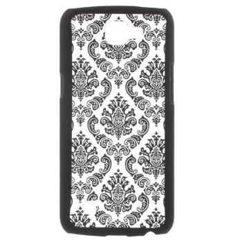 Műanyag telefonvédő (damaszkuszi virág minta) FEKETE LG K4 (K120e) kép