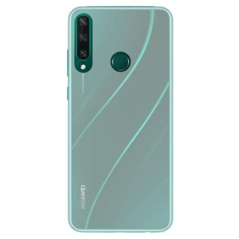 Műanyag telefonvédő (gumírozott) ÁTLÁTSZÓ Huawei Y6p kép