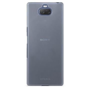 Műanyag telefonvédő (gumírozott) ÁTLÁTSZÓ Sony Xperia 10 plus (L4213) kép