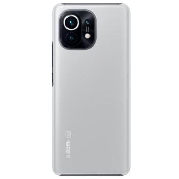 Műanyag telefonvédő (gumírozott) ÁTLÁTSZÓ Xiaomi Mi 11 5G kép
