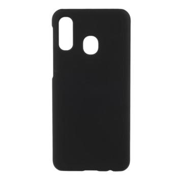 Műanyag telefonvédő (gumírozott) FEKETE Samsung Galaxy A40 (SM-A405F) kép