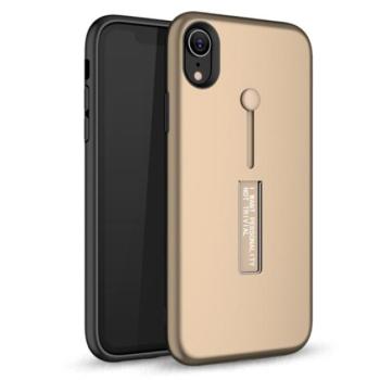 Műanyag telefonvédő (gumírozott, ujjra húzható szilikon) ARANY Apple iPhone XS Max 6.5 kép