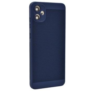 Műanyag telefonvédő (légáteresztő, lyukacsos, kameravédő) SÖTÉTKÉK Samsung Galaxy A05 (SM-A055F) kép