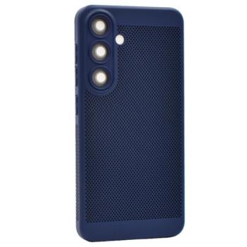 Műanyag telefonvédő (légáteresztő, lyukacsos, kameravédő) SÖTÉTKÉK Samsung Galaxy S24 Plus (SM-S926) kép