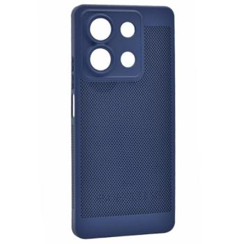 Műanyag telefonvédő (légáteresztő, lyukacsos, kameravédő) SÖTÉTKÉK Xiaomi Redmi Note 13 5G kép