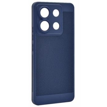 Műanyag telefonvédő (légáteresztő, lyukacsos, kameravédő) SÖTÉTKÉK Xiaomi Redmi Note 13 Pro 5G kép