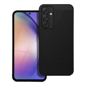 Műanyag telefonvédő (légáteresztő, lyukacsos minta, kamera védelem) FEKETE Samsung Galaxy A54 5G (SM-A546) kép