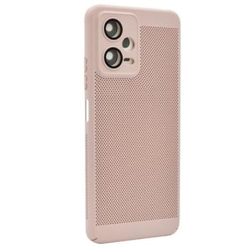 Műanyag telefonvédő (légáteresztő, lyukacsos minta, kamera védelem) RÓZSASZÍN Xiaomi Poco X5 5G, Xiaomi Redmi Note 12 5G kép