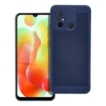 Műanyag telefonvédő (légáteresztő, lyukacsos minta, kamera védelem) SÖTÉTKÉK Xiaomi Redmi 12C kép