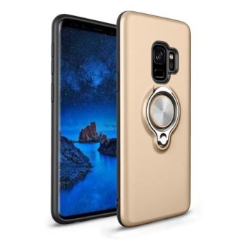 Műanyag telefonvédő (szilikon belső, közepesen ütésálló, telefontartó gyűrű, 360°-ban forgatható) ARANY Samsung Galaxy S9 (SM-G960) kép