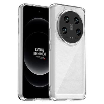 Műanyag telefonvédő (szilikon keret, ütésállóság, átlátszó hátlap) ÁTLÁTSZÓ Xiaomi 14 Ultra kép