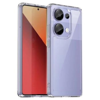 Műanyag telefonvédő (szilikon keret, ütésállóság, átlátszó hátlap) ÁTLÁTSZÓ Xiaomi Poco M6 Pro LTE, Redmi Note 13 Pro 4G kép