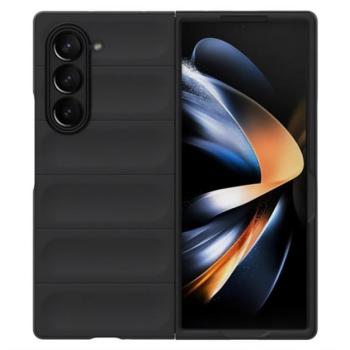 Műanyag telefonvédő (ütésállóság, kameravédő, 3D) FEKETE Samsung Galaxy Z Fold6 5G (SM-F956) kép