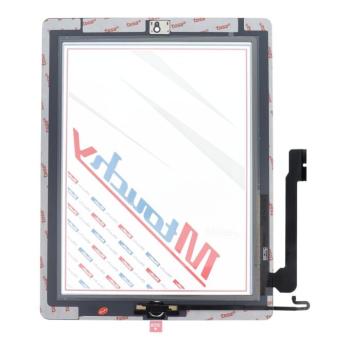 MUSTTBY érintőképernyő + ragasztócsík + Home gomb iPad 4 - fehér kép