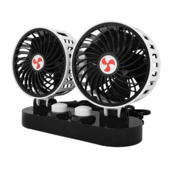 Műszerfalra rögzíthető autós ventilátor, fekete, LTC kép