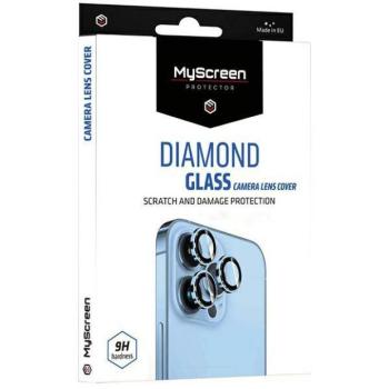 MyScreen Diamond Glass Camera Lens kamera lencse védő fólia fekete szegéllyel iPhone 15 /15 Plus kép
