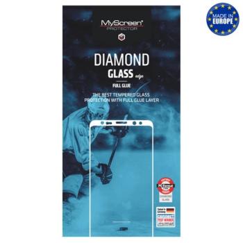 MYSCREEN DIAMOND GLASS EDGE képernyővédő üveg (2.5D, full glue, teljes felületén tapad, karcálló, 0.33 mm, 9H) FEKETE Xiaomi Redmi Note 9S, Xiaomi Redmi Note 9 Pro, Xiaomi Mi 10T Lite 5G kép