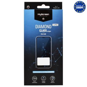 MYSCREEN DIAMOND GLASS LITE EDGE képernyővédő üveg (2.5D, full glue, 0.33mm, 9H) FEKETE Motorola Moto G14, Motorola Moto G34, Motorola Moto G54 Power kép