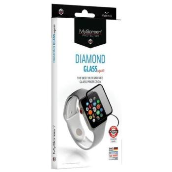 MyScreen Protector Diamond Glass Edge 3D edzett üveg kijelzővédő ezüst szegéllyel Apple Watch Ultra/Ultra2 (49mm) kép