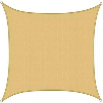 Négyszög alakú napvitorla, 3,6 méter, bézs kép