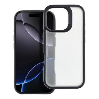 Neo iPhone 16 Plus kemény hátlap tok, átlátszó/fekete kép