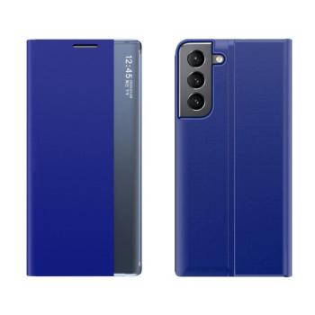 New Sleep Case tok Samsung Galaxy S23+ tok flip stand kék kép