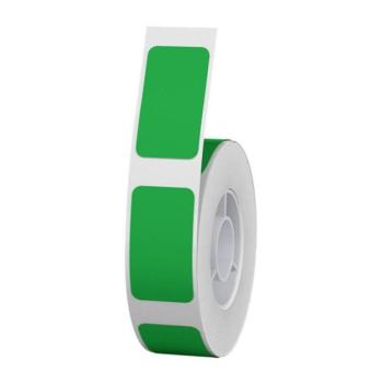 Niimbot öntapadós hő / thermo címke matrica, 10x25 mm, 240 db, zöld kép