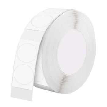Niimbot öntapadós hő / thermo címke matrica, T 14x28mm 200 db, fehér (kör alak) kép
