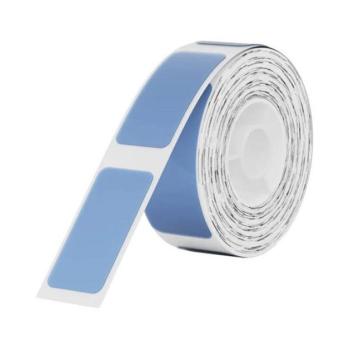 Niimbot öntapadós hő / thermo címke matrica, TT14x30 mm, 195 db, áttetsző kék kép
