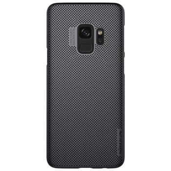 NILLKIN AIR műanyag telefonvédő (gumírozott, lyukacsos) FEKETE Samsung Galaxy S9 (SM-G960) kép