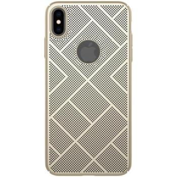 NILLKIN AIR műanyag telefonvédő (gumírozott, lyukacsos, logó kivágás) ARANY Apple iPhone XS Max 6.5 kép