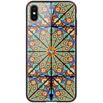 NILLKIN BRILLIANCE telefonvédő szilikon keret (BUMPER, közepesen ütésálló, edzett üveg hátlap, mandala minta) SZÍNES Apple iPhone XS 5.8, Apple iPhone X 5.8 kép
