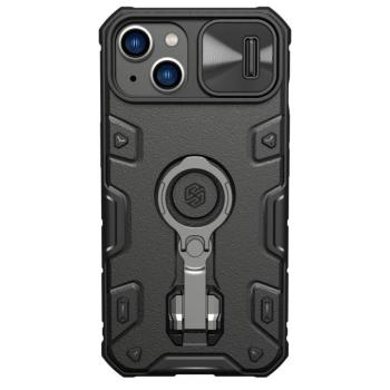 Nillkin CamShield Armor Pro mágneses tok iPhone 14 Plus MagSafe Armor tok állvány gyűrű fekete kép