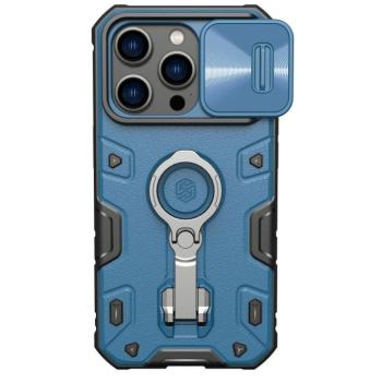 Nillkin CamShield Armor Pro mágneses tok iPhone 14 Pro mágneses MagSafe tok kamerával kék kép