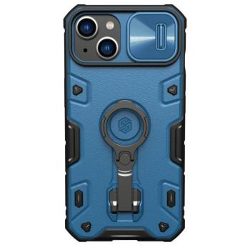 Nillkin CamShield Armor Pro tok iPhone 14 Plus Armor tok kameravédővel gyűrűs állvánnyal Kék kép