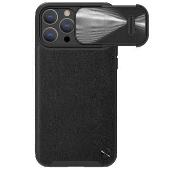 Nillkin CamShield bőr tok S iPhone 14 Pro Max 6.7 2022 fekete kép