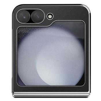 Nillkin CamShield Flip Samsung Galaxy Z Flip 6 / Flip 7 FE vegán bőr tok, fekete kép