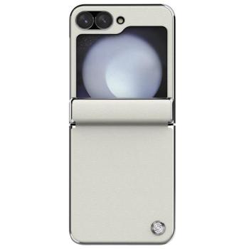 Nillkin CamShield Flip Samsung Z Flip 6 / Flip 7 FE vegán bőr tok, fehér kép