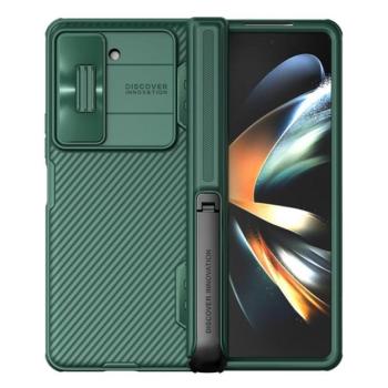 NILLKIN CAMSHIELD FOLD műanyag telefonvédő (szilikon keret, közepesen ütésálló, kamera védelem, kitámasztó) SÖTÉTZÖLD Samsung Galaxy Z Fold5 5G (SM-F946) kép