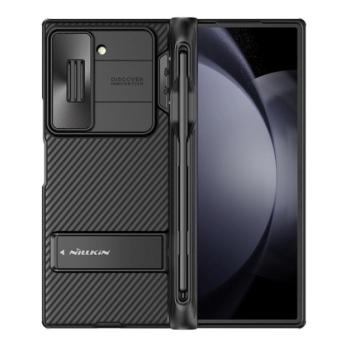 NILLKIN CAMSHIELD FOLD szilikon telefonvédő (ütésállóság, kameravédő, ceruza tartó) FEKETE Samsung Galaxy Z Fold6 5G (SM-F956) kép