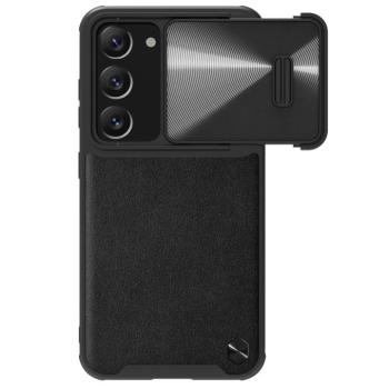 Nillkin CamShield Leather S Case Samsung Galaxy S23 tok kameravédővel fekete kép