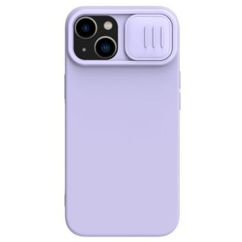Nillkin CamShield mágneses szilikon tok iPhone 14 Plus mágneses MagSafe tok kameravédővel lila kép