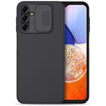 NILLKIN CAMSHIELD műanyag telefonvédő (szilikon keret, közepesen ütésálló, kamera védelem, csíkos) FEKETE Samsung Galaxy A14 5G (SM-A146), Samsung Galaxy A14 4G (SM-A145) kép