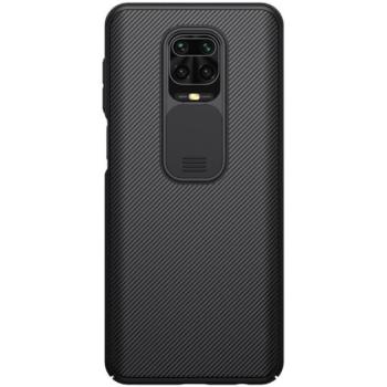 NILLKIN CAMSHIELD műanyag telefonvédő (szilikon keret, közepesen ütésálló, kamera védelem, csíkos) FEKETE Xiaomi Redmi Note 9S, Xiaomi Redmi Note 9 Pro kép