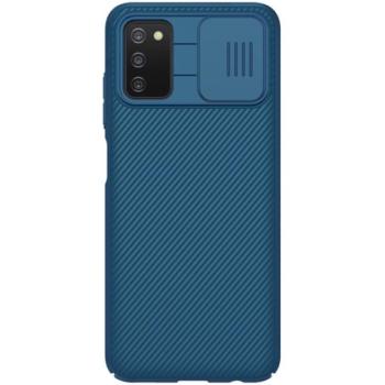 NILLKIN CAMSHIELD műanyag telefonvédő (szilikon keret, közepesen ütésálló, kamera védelem, csíkos) SÖTÉTKÉK Samsung Galaxy A03s (SM-A037F) kép